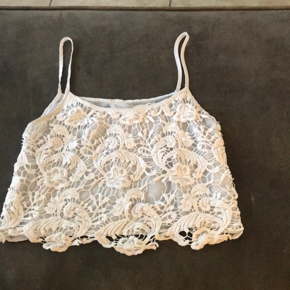Sheer lace tank❄️